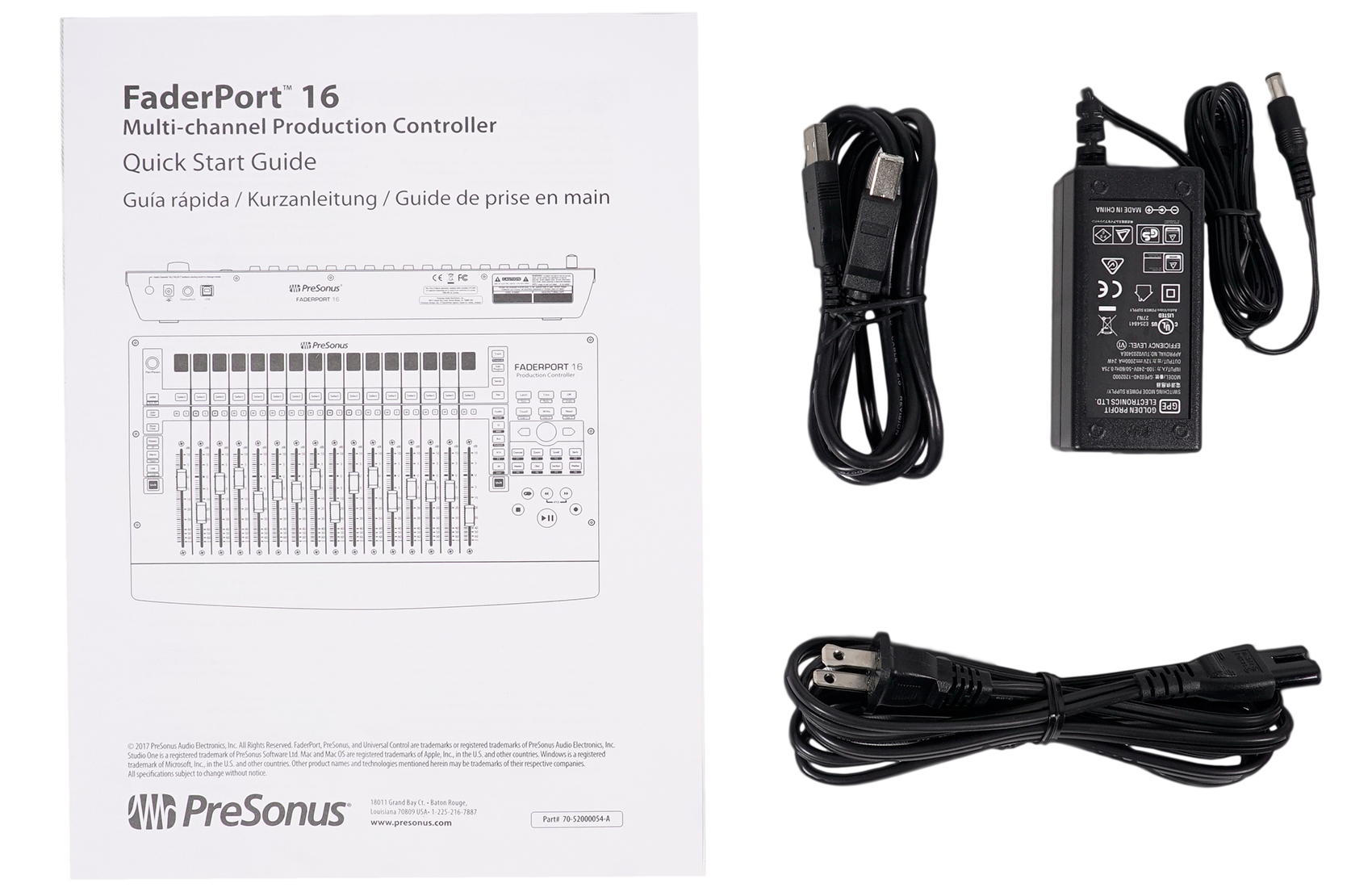 Presonus FADERPORT 16 USB 16-Ch DAW Controller+(2) Beyerdynamic Headphones+Mic