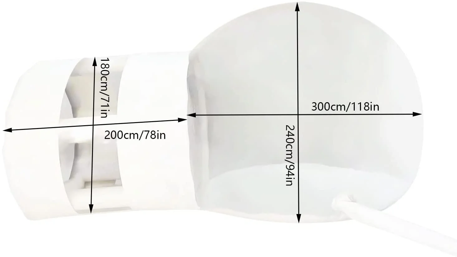 MONIPA Bubble Tent Inflatable Transparent Camping Tent with Blower Air Fort Bubble House Dome Camping House  for Indoor/Outdoor Family Backyard Camping Festivals Stargazing Patios
