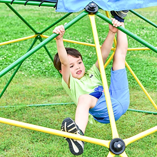 Merax 12FT Climbing Dome, Outdoor Dome Climber for Kids 3-10 Supporting 1000 lbs, Easy Assembly Playground Jungle Gym Backyard Play Equipment (12FT Climbing Dome)