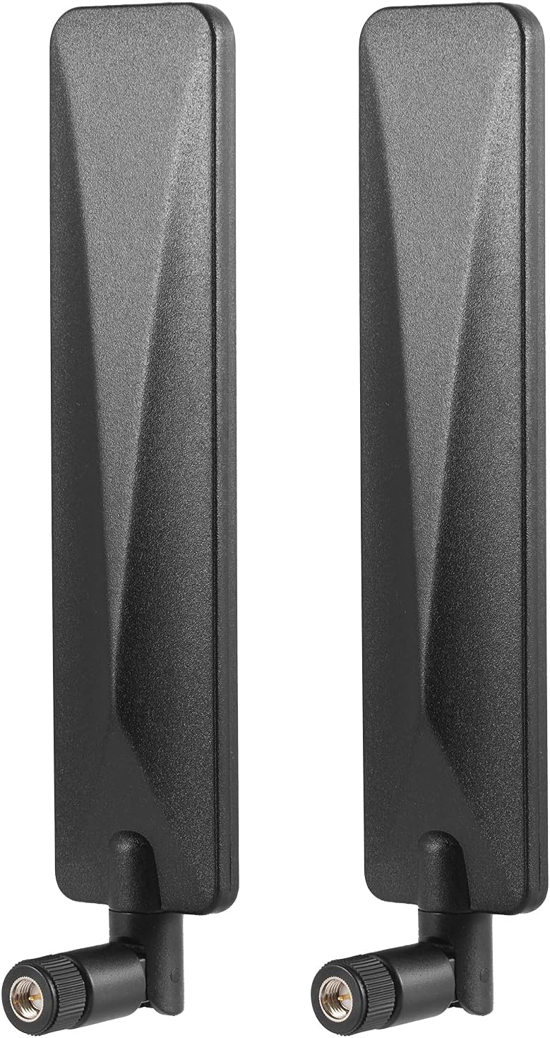 4G LTE 9dBi SMA Male Cellular Dipole Antenna Compatible with 3G 4G LTE Wireless CPE Router Verizon Access Point Hotspot Cellular Gateway Industrial IoT Router Trail Camera（2-Pack）, Eifagur