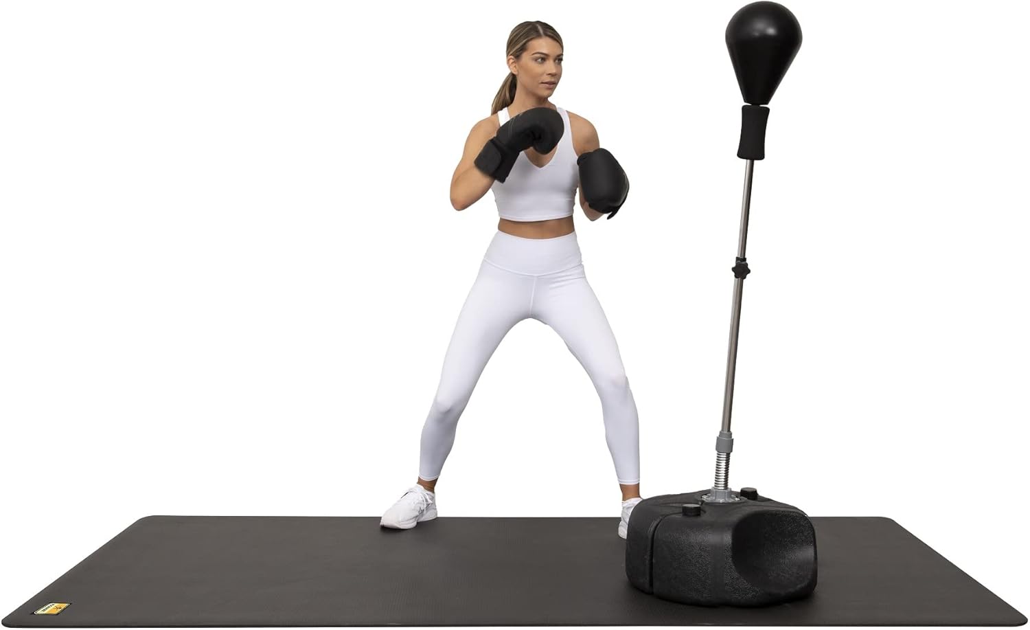 Premium Large Exercise Mat - 8 ft X 4 ft X 1/4" Thick Durable Workout Mat For Home Gym Flooring - Works Great For All Cardio, Yoga Mat, Exercise Bike Mat - Use With Or Without Shoes