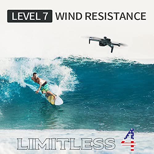 Drone X Pro LIMITLESS 4S Camera Drone for Adults - GPS 4K UHD Drones with Obstacle Avoidance - 3-Axis Gimbal - Auto Return and Follow Mode - Long Flight Time & Control Range - Live Video