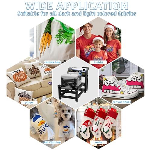 Lancelot W30 DTF Curing Oven and Powder Shaker Upgraded Heater T-Shirt Printer Machine Shaking Powder DTF Transfer Film Roll Printing Oven Auto Powder Shaking&Dryer Machine for Small Business
