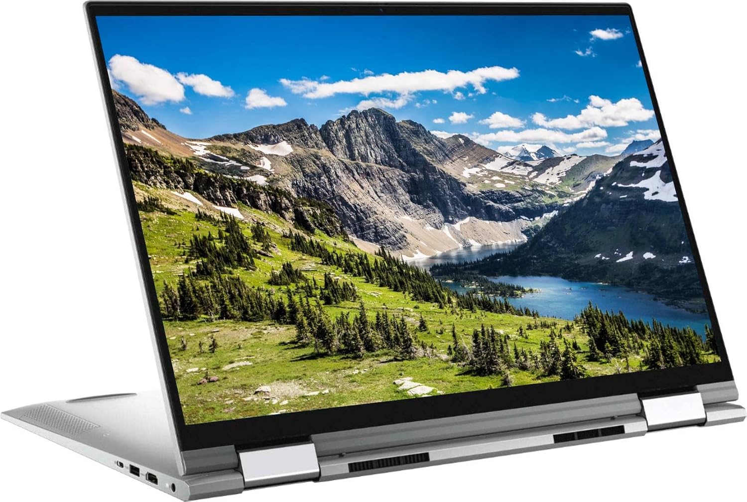 Dell Newest Inspiron 7000 2-in-1 Convertible Laptop, 17" QHD+ 2K Touch Display, Intel Core i7-1165G7, 64 GB RAM, 2TB PCIe SSD, Intel Iris Xe, Webcam, Backlit KB, FP Reader, Windows 10, Silver