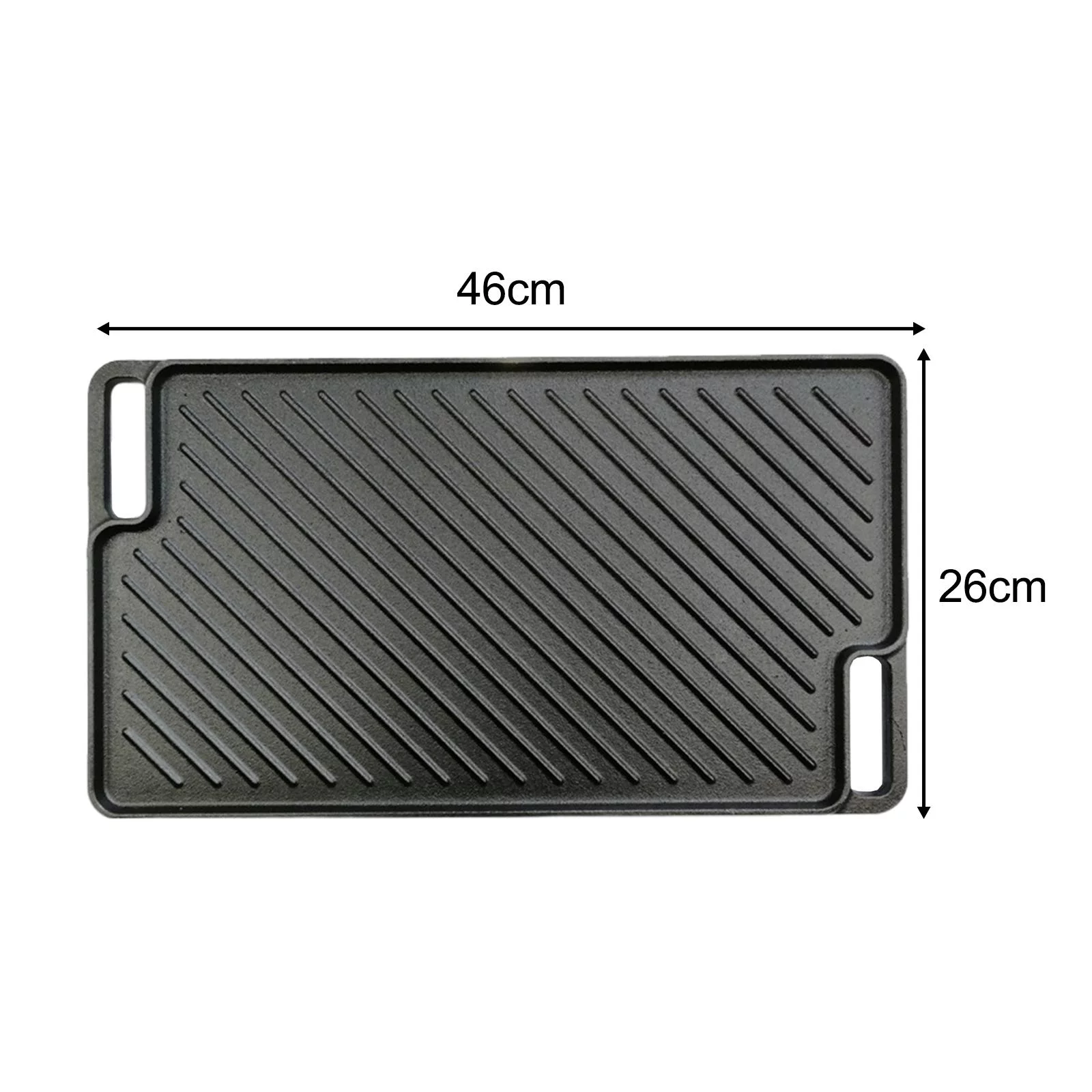 Preseasoned Reversible Griddle Cast Iron Reversible Grill for Stovetop BBQ