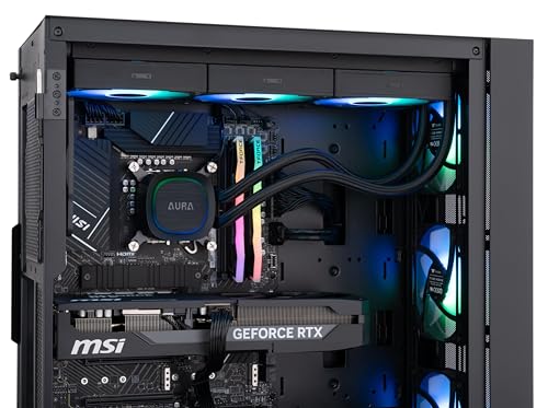 ABS Cyclone Aqua Gaming PC - Windows 11 - Intel Core Ultra 7 265KF - GeForce RTX 5070 - DLSS 4 - AI-Powered Performance - 32GB DDR5 6000MHz - 1TB M.2 NVMe SSD - CA265KF5070