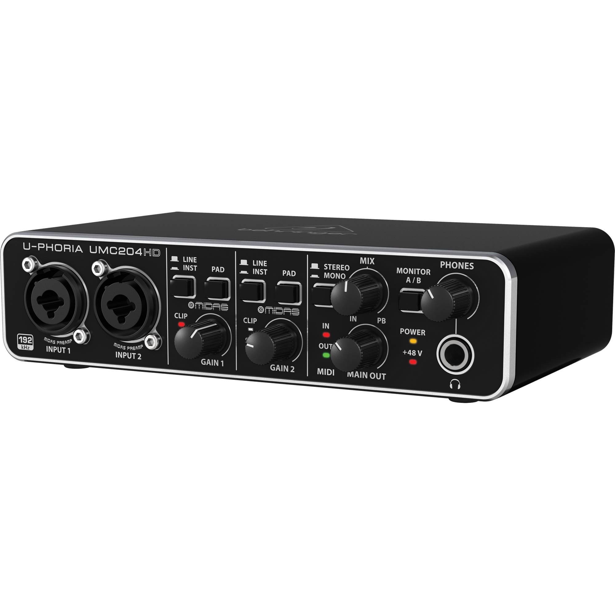 Behringer U-Phoria UMC204HD Audio Interface