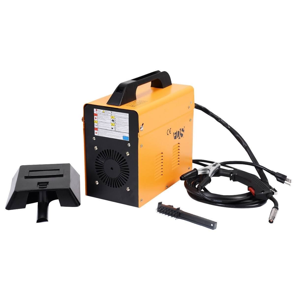 MIG 130 Welder Flux Core Wire Automatic Feed Welding Machine w/ Free - Yellow