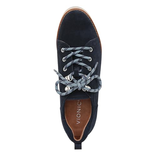Vionic Women's Charm Ballari Oxford Lace Up Loafers- Supportive Casual Shoes with Concealed Orthotic Arch Support that Include Three-Zone Comfort with Orthotic Insole Arch Support, Medium and Wide Fit