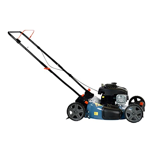 SENIX LSPG-M7 21-Inch Gas Push Lawn Mower with 140 cc 4-Cycle Briggs & Stratton Engine, Bagging, Mulching, and Side Discharge, 6-Position Dual Lever Height Adjustment