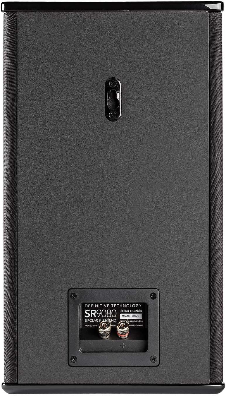 Definitive Technology SR-9080 15” Bipolar Surround Speaker | High Performance | Premium Sound Quality | Wall or Table Placement Options | Single, Black