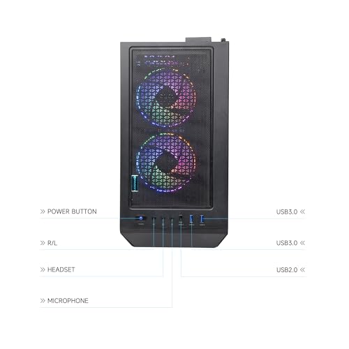 Gaming PC Desktop – AMD Ryzen7 5700G 3.8GHz, AMD Radeon Graphics, 1TB NVME SSD, 16GB DDR4 RAM 3200, 550W PSU, Windows 11 Home 64-bit