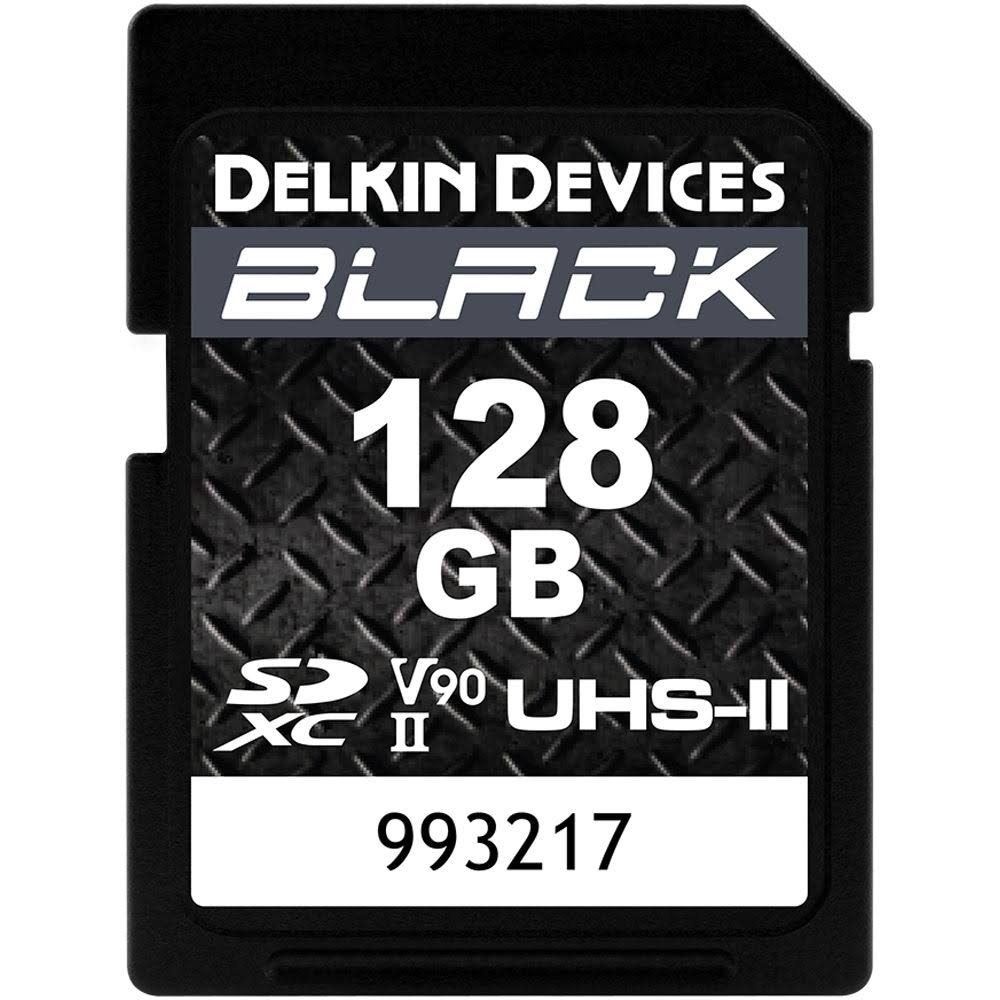 Delkin Dsdbv90128 128GB Black UHS-II SDXC Memory Card