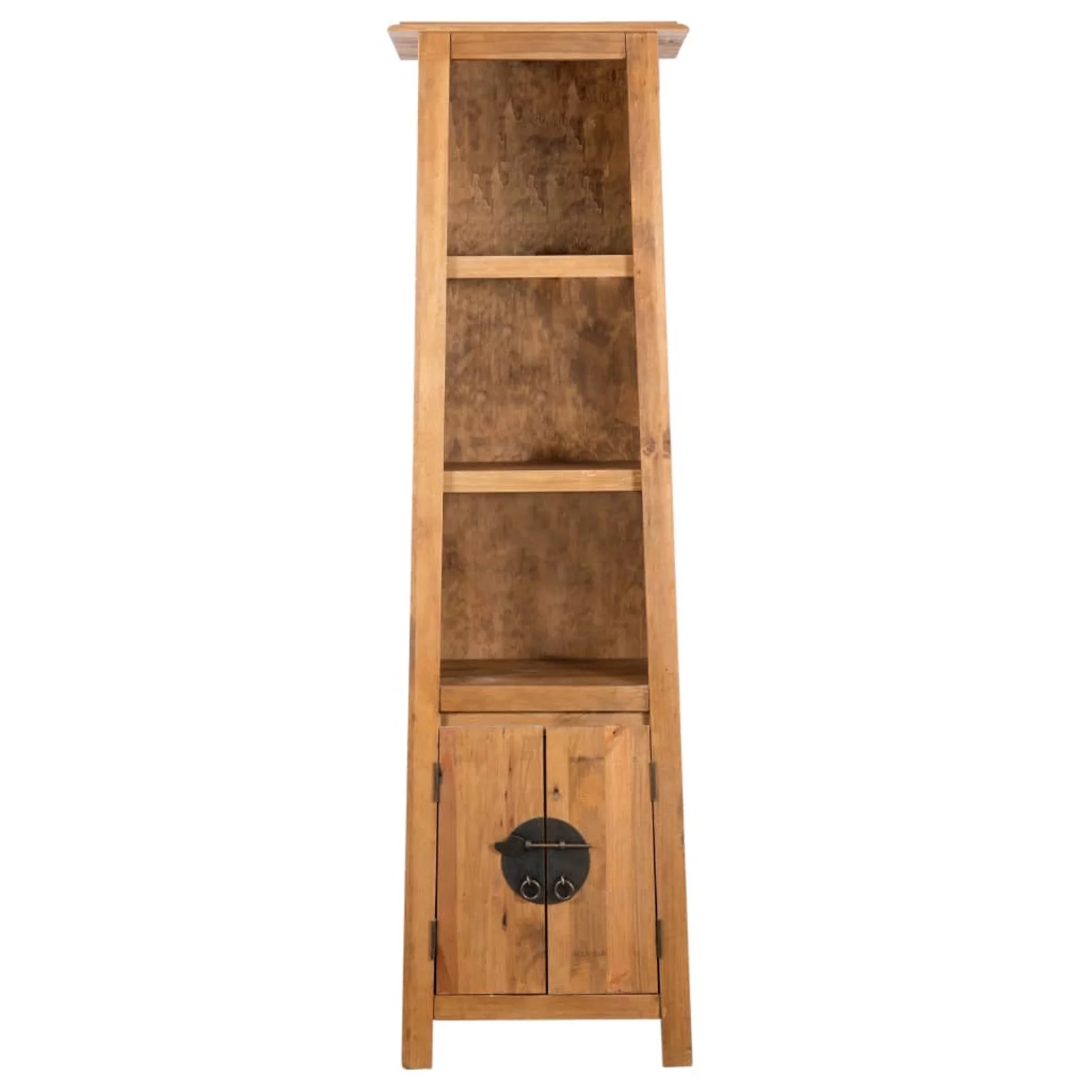 Anself Freestanding Bathroom Cabinet with Shelves and 1 Compartment Recycled Pinewood Storage Cabinet for Washroom, Living Room, Home Furniture Decor 18.9 x 12.6 x 67 Inches (W x D x H)