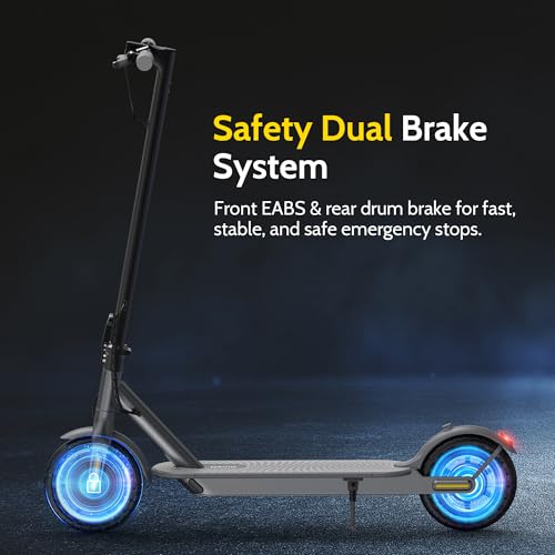 NAVIC Electric Scooter Adults,Max 19/22/27/49 Miles Ranges,Top Speed 19/22 mph,350/750W Peak Motor, Folding E-Scooter with Dual Braking Dual Suspension