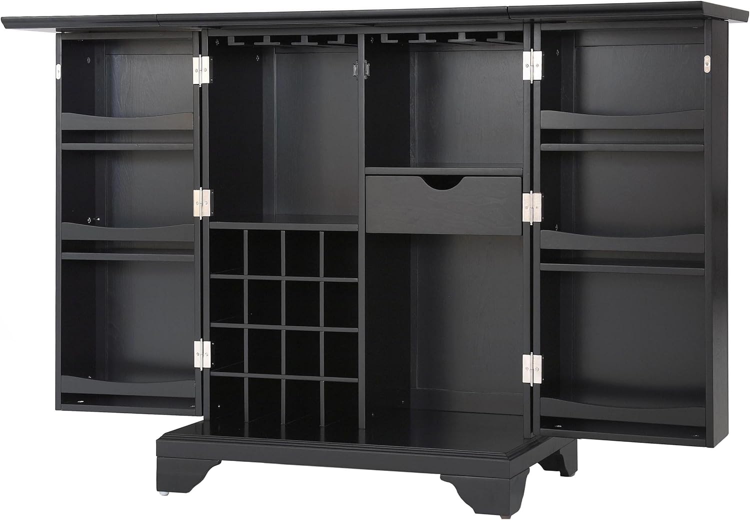 Crosley Furniture Alexandria Expandable Top Bar Cabinet - Vintage Mahogany