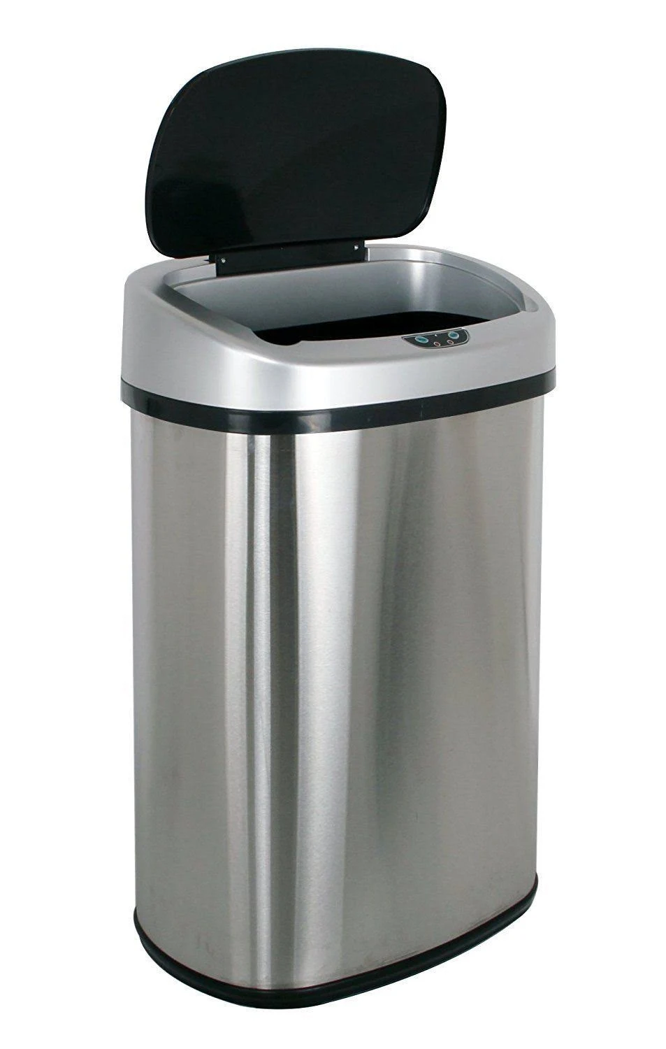 BestOffice Touch Free Sensor Stainless Steel Trash Can 13.2-gallon