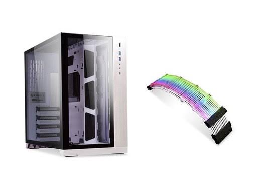 Lian-li Case PC-O11DW Strimer Edition TG 3.5x22x3/2.5x22x6 Slotx8 EATX/ATX/mATX White Retail