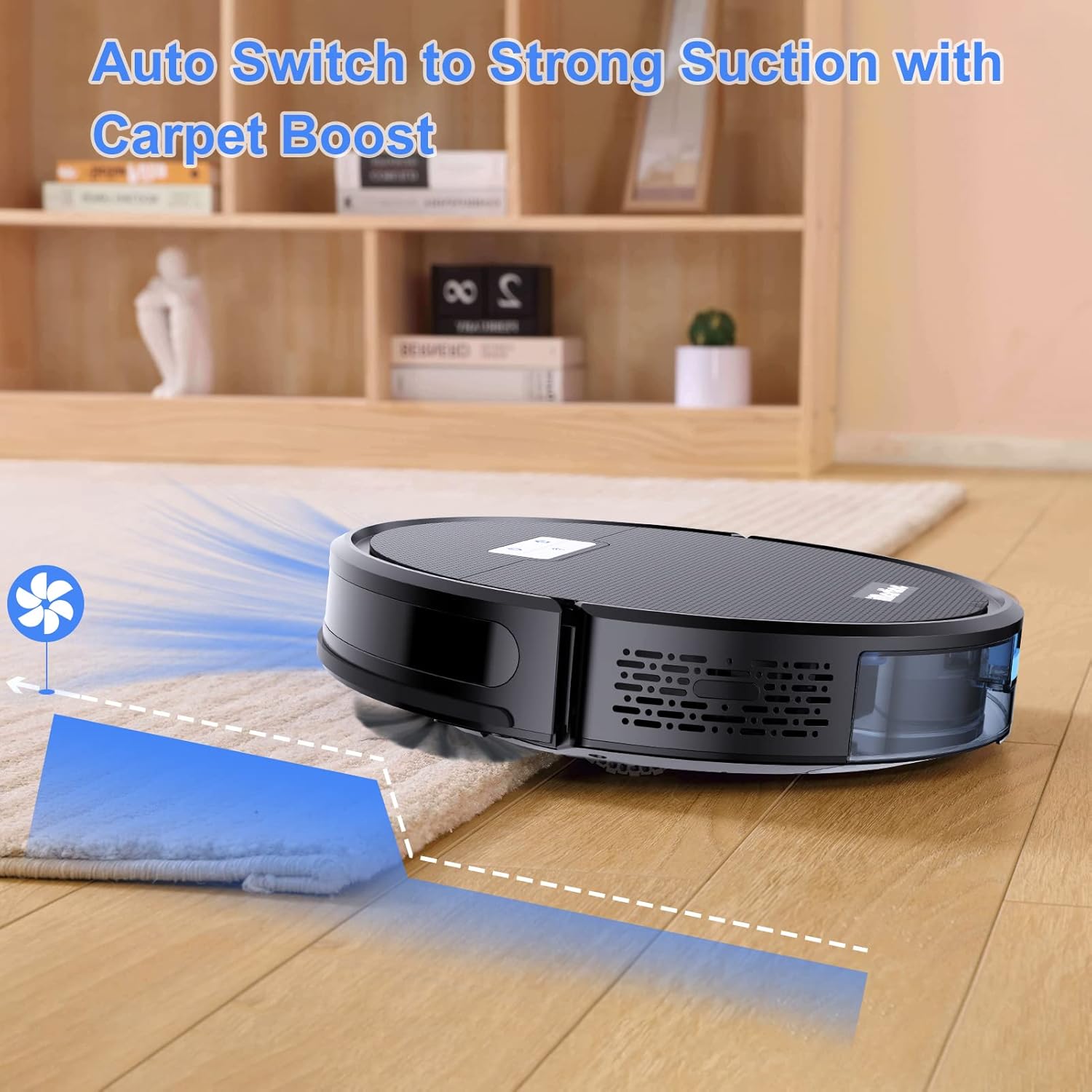 iMartine Robot Vacuum and Mop Cleaner APP&Remote Control, Wi-Fi, Compatible with Alexa and Self-Charging, Ideal for Carpet, Hard Floors, Pet Hair Cleaning