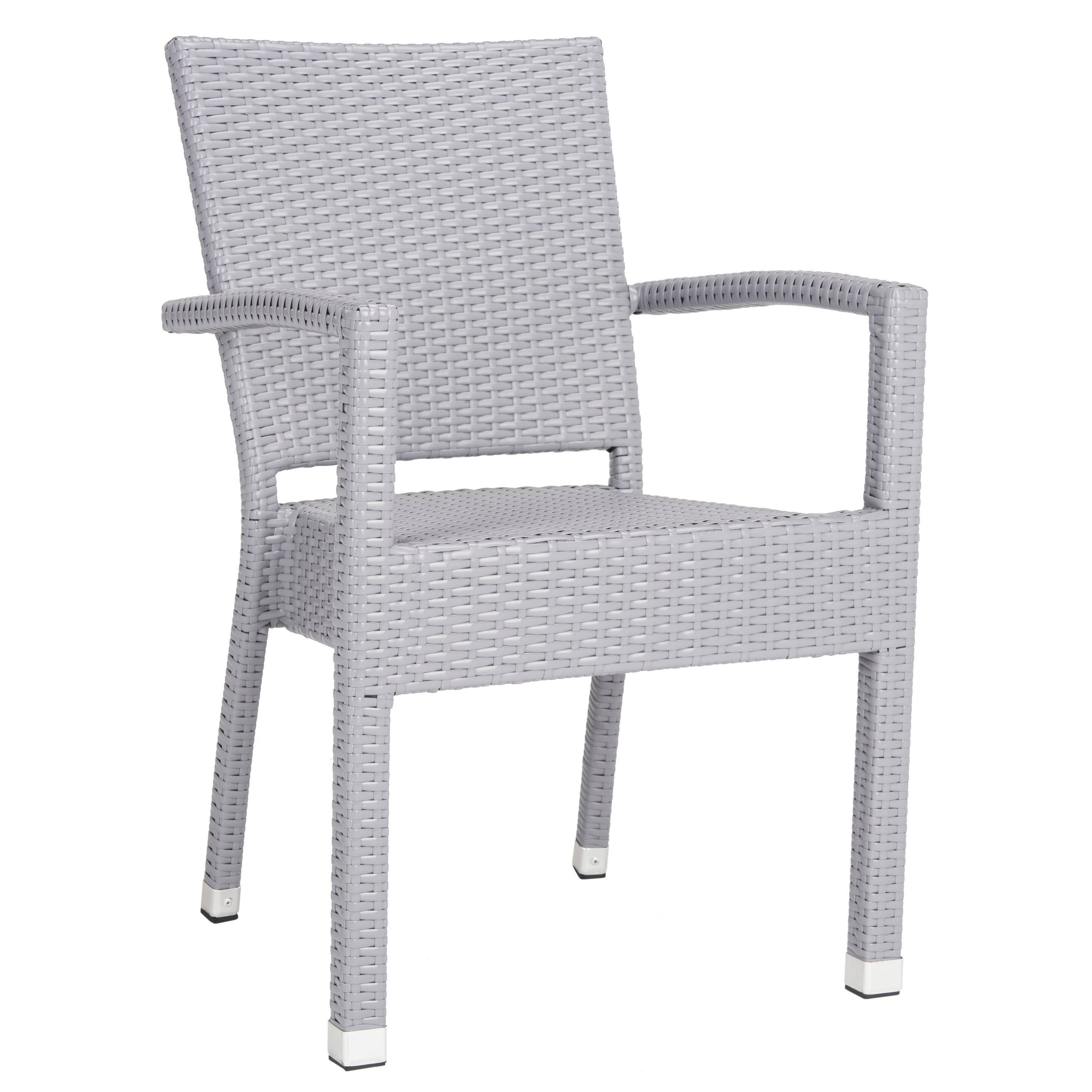 Safavieh Kelda Stacking Arm Chair - Grey (Set of 2)