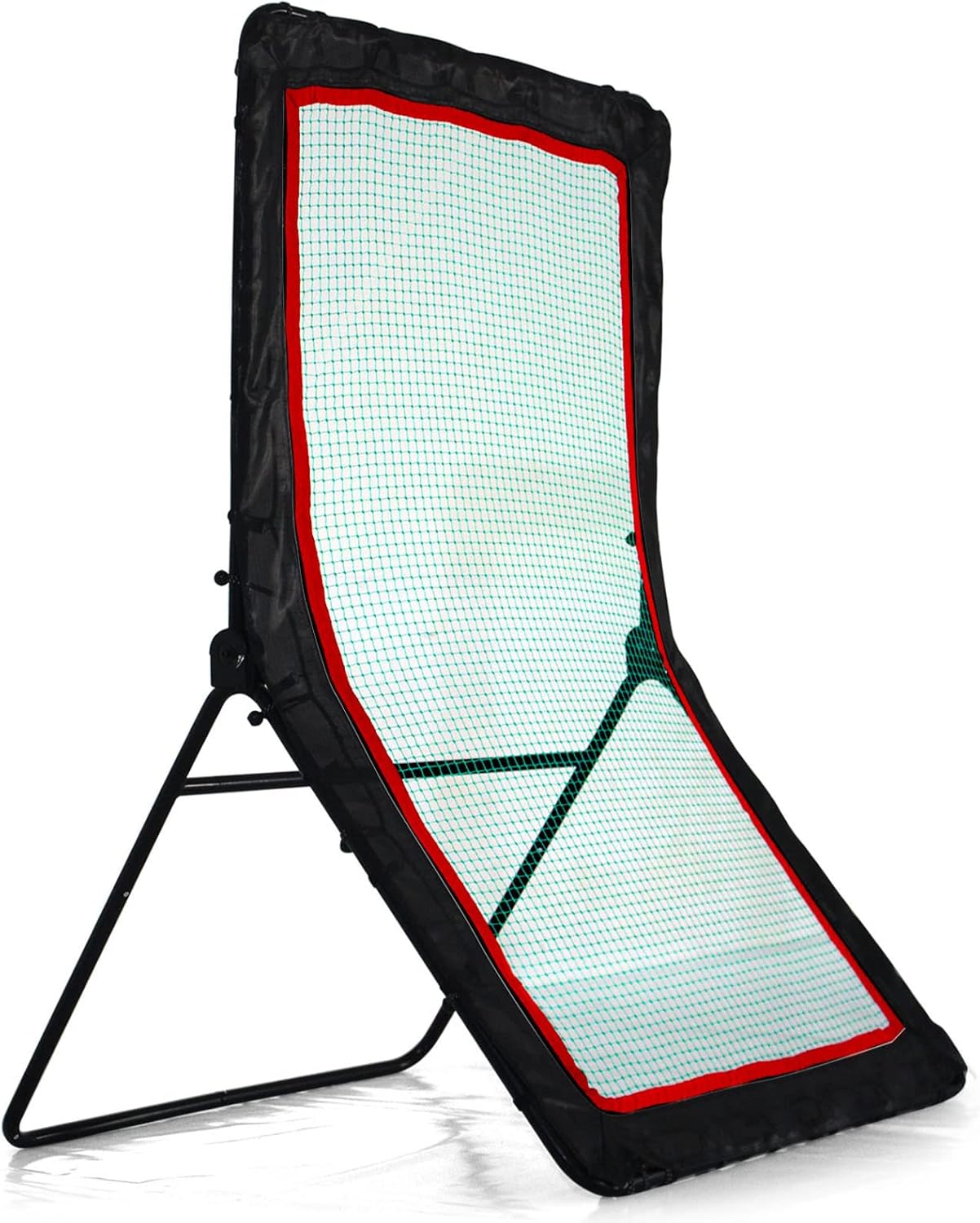 Sharellon Pitch Back Baseball Rebounder, 4X7FT Baseball Softball Rebounder, Pitch Return Trainer and Rebound Net for Practice Catching, Throwing, Shooting