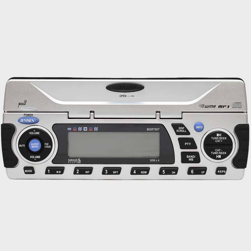 Jensen Marine MSR7007 Waterproof AM/FM/WB Sirius Satellite Ready Stereo with CD Player