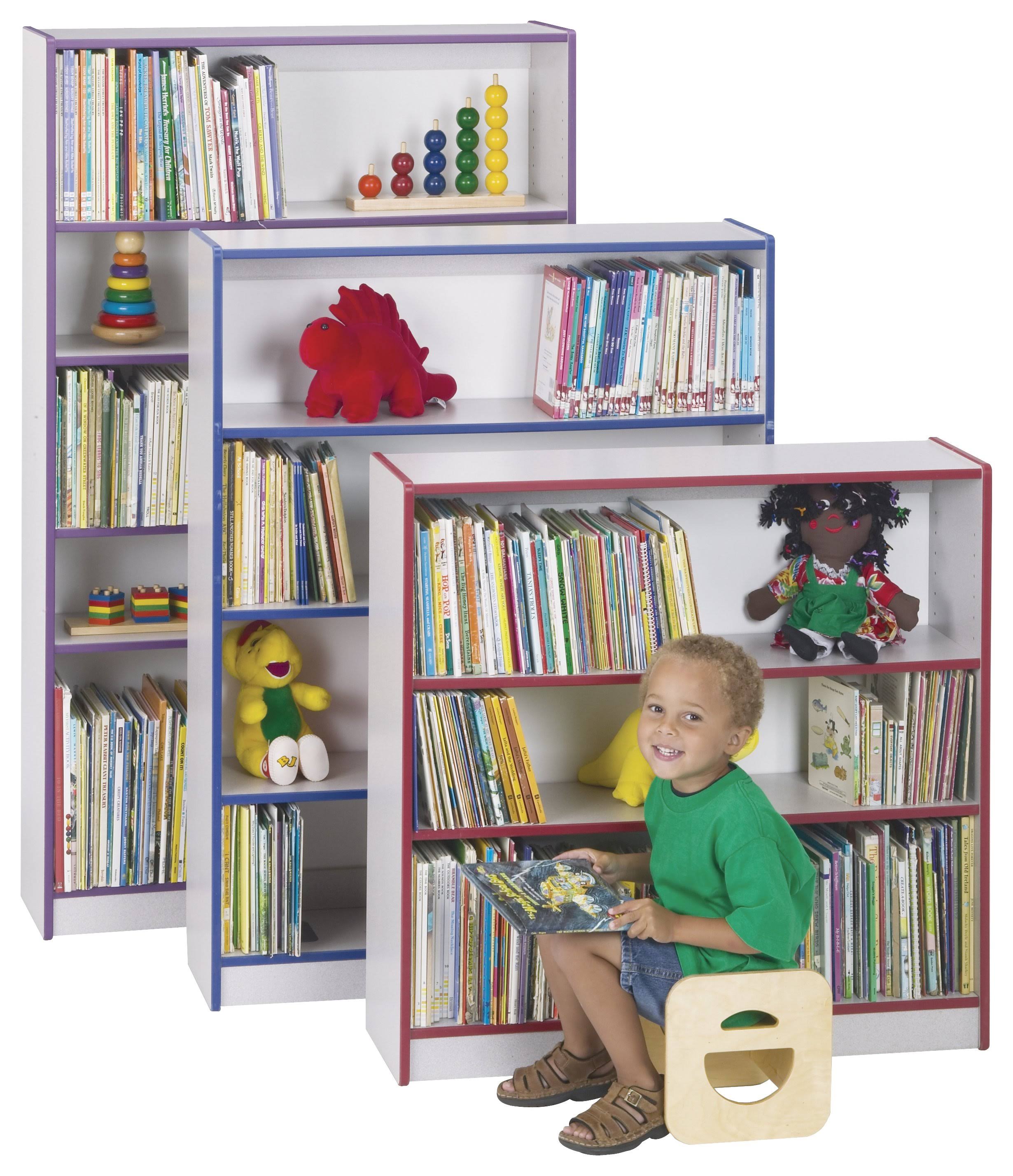 Rainbow Accents 0971JC180 Standard Bookcase, Black