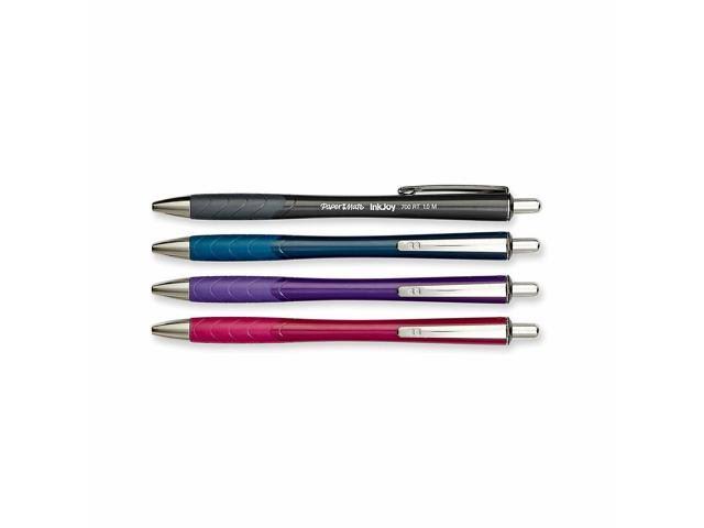 Paper Mate InkJoy 700rt Retractable Ballpoint Pens, Assorted Barrels, 4-Count