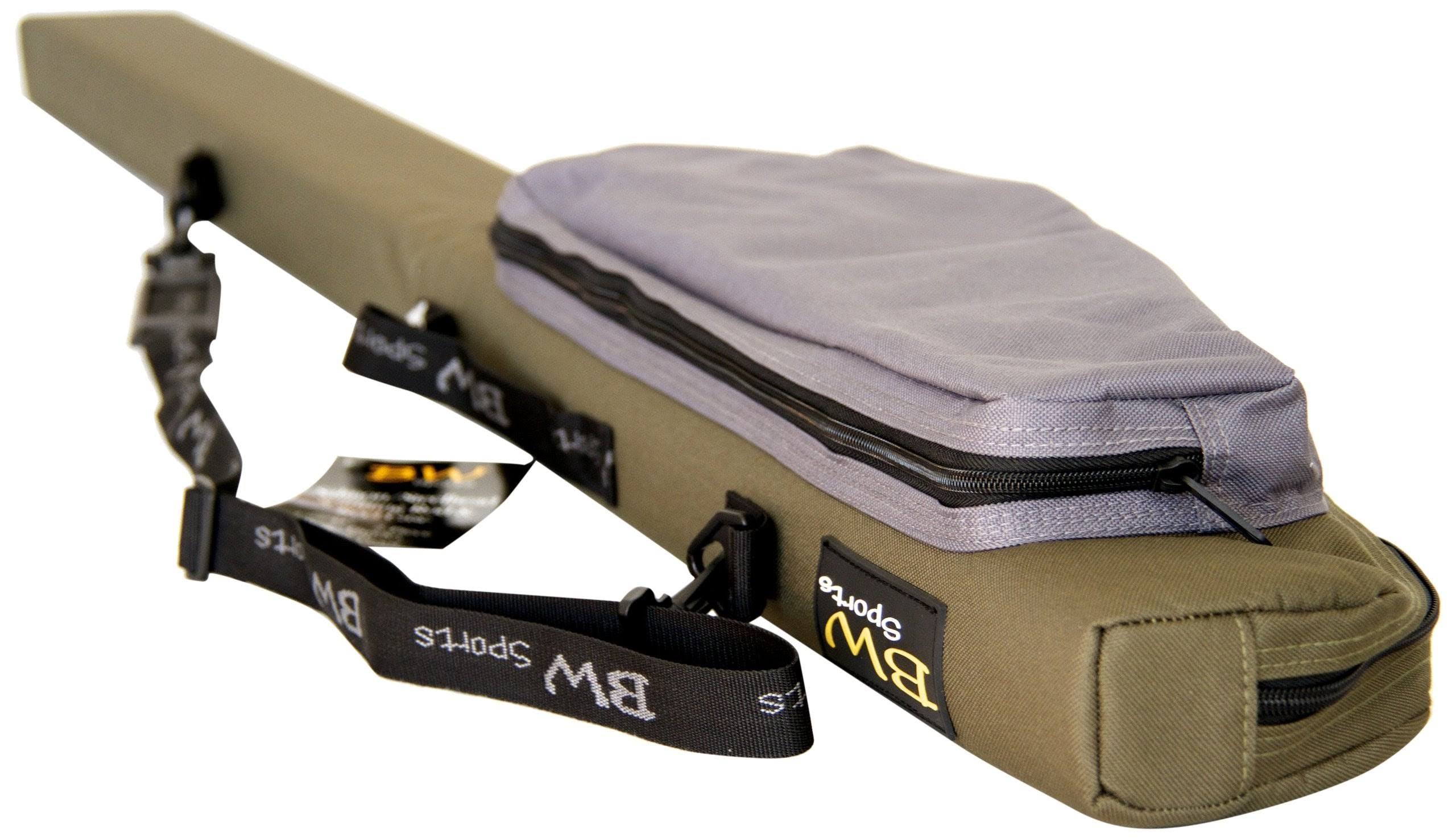 BW Sports RC-3090 Rod and Reel Case for 9 ft. 2-Piece Spinning Rods with 3-Inch Guides