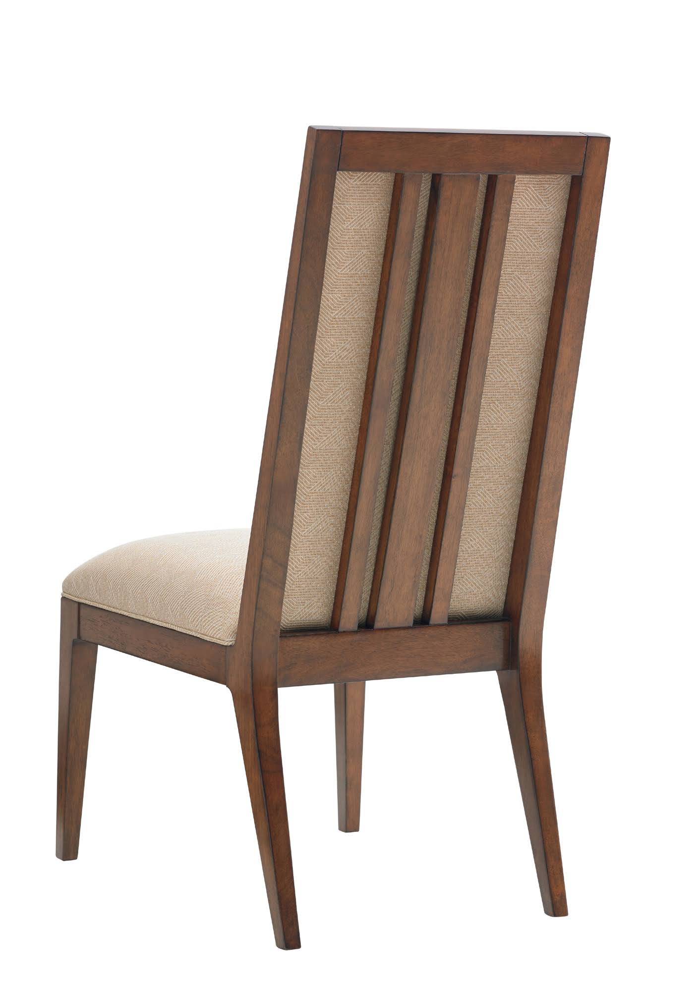 Tommy Bahama Home Island Fusion Natori Slat Back Side Chair, Gold