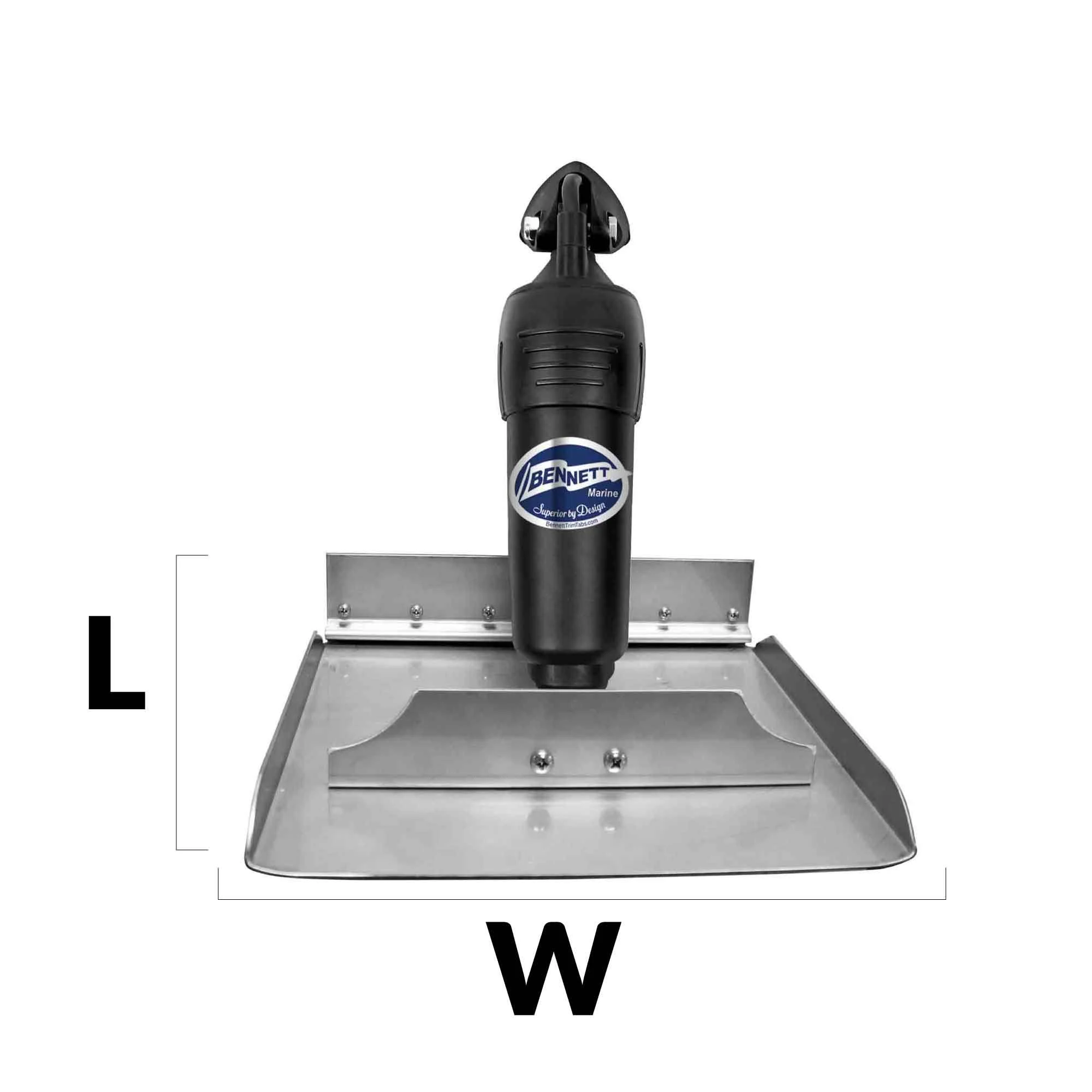Bennett Complete Kit Bolt Electric Trim Tab (bolt1212) w/ Indication Control (bci8000), 12 inch x 12 inch Fo-4321