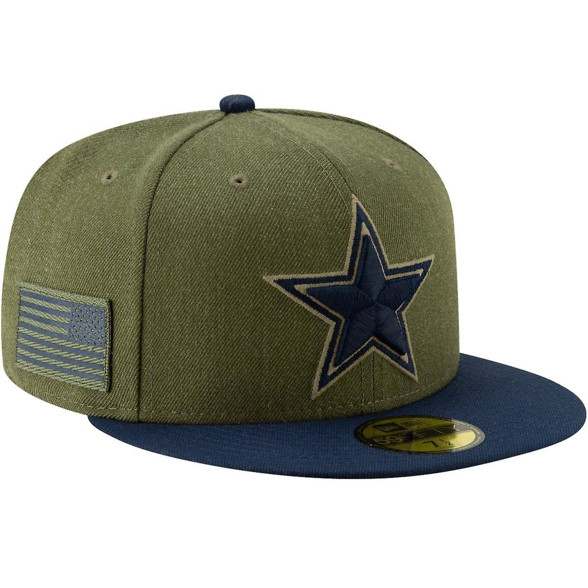 New Era 59FIFTY Cap - Salute to Service Dallas Cowboys Olive 6 7/8 - (54,9cm)
