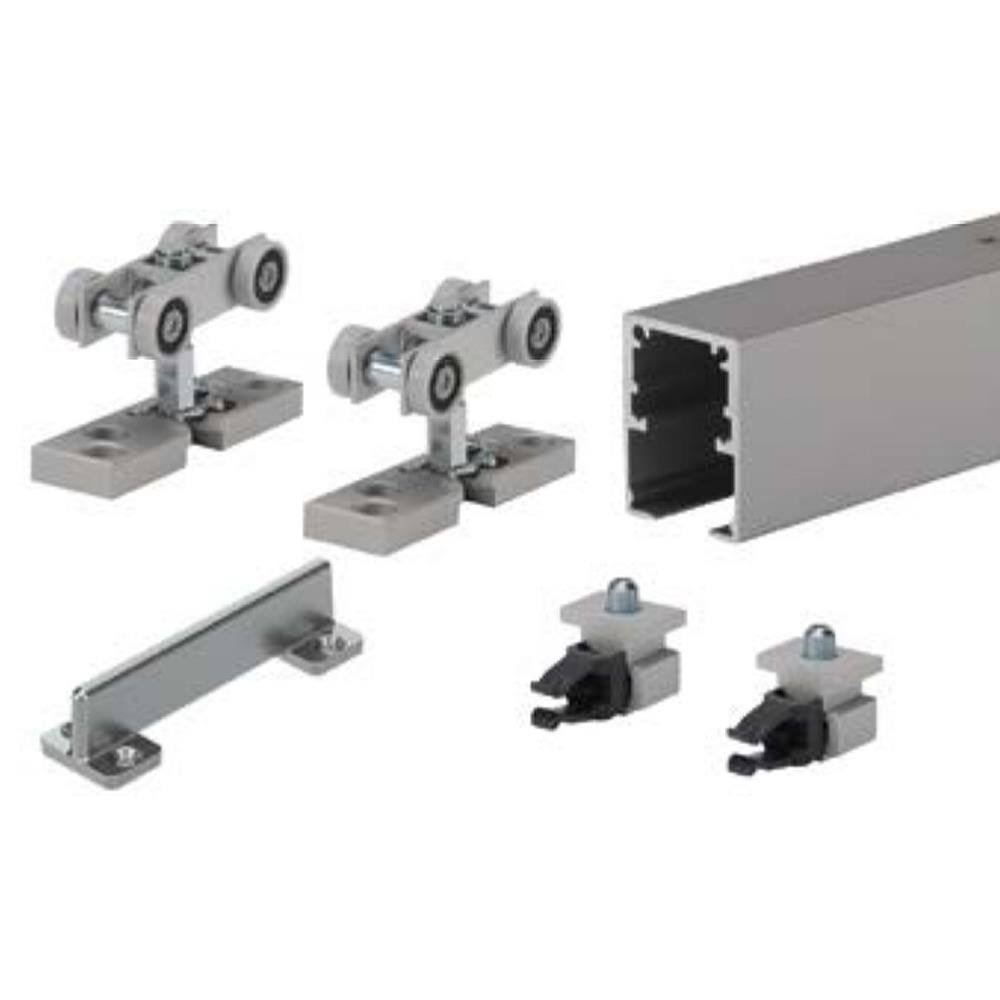 Hettich 72 in. Topline Grant Single Door Hardware and Track H9200614