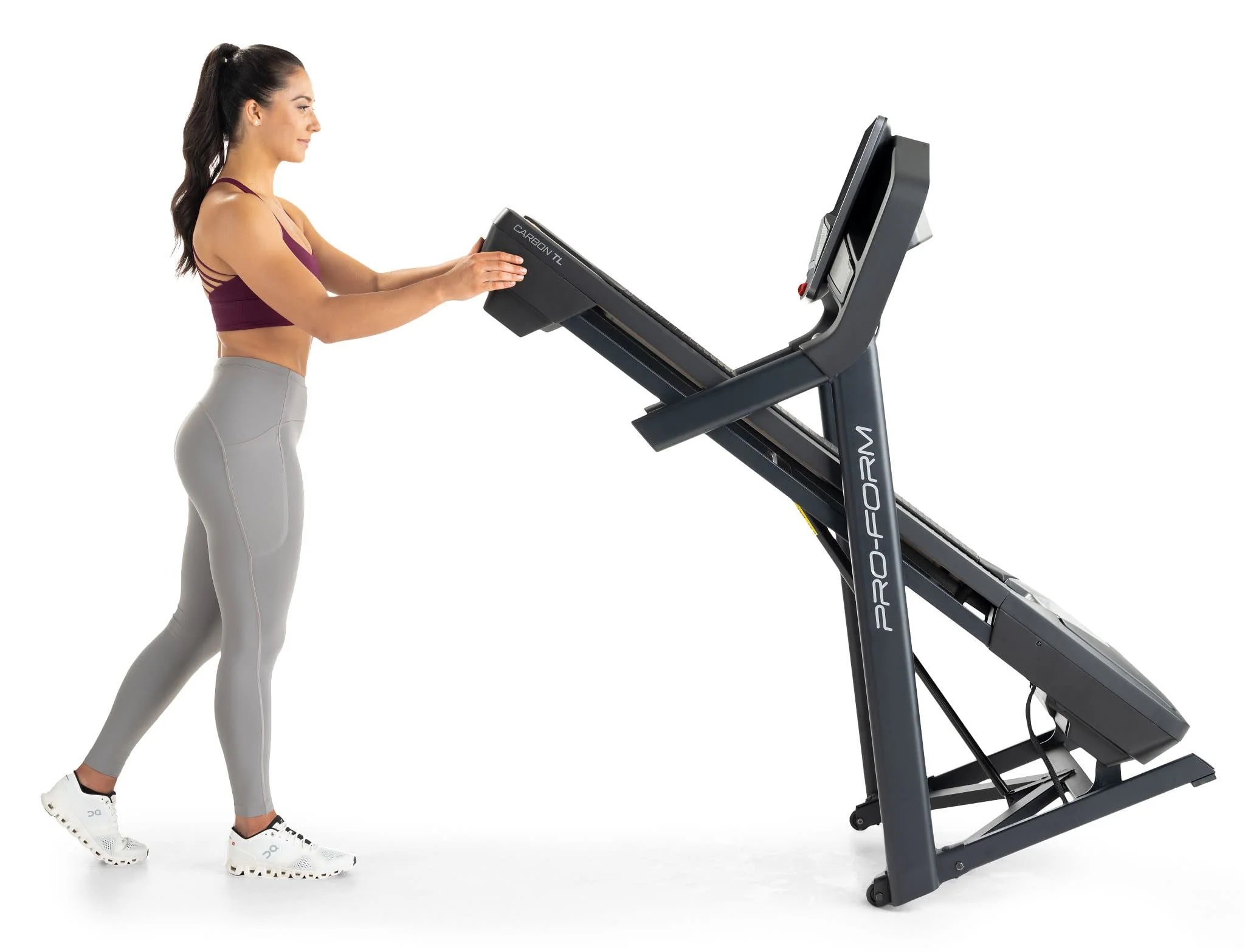 ProForm Carbon TL; Treadmill for Walking and Running with 5鈥?Display, Built-In Tablet Holder and SpaceSaver Design