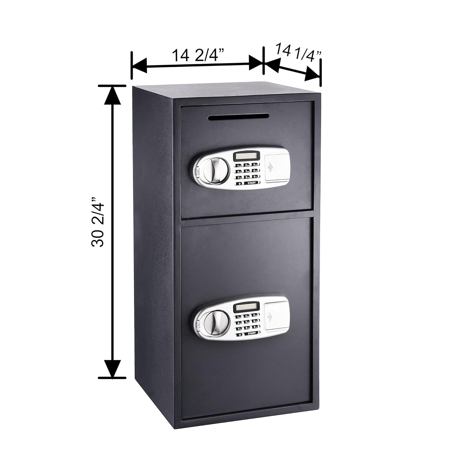 PARAGON LOCK & SAFE Digital Depository Safe – Electronic Drop Box with Keypad, 2 Manual Override Keys – Deposit Cash Easily – For Home or Business