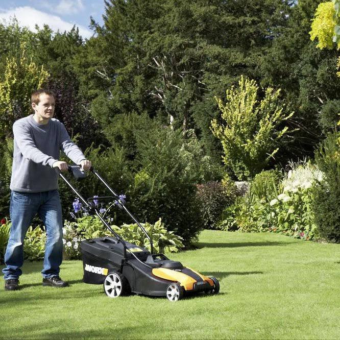 Worx 14x22 Cordless Push Lawn Mower - 24V
