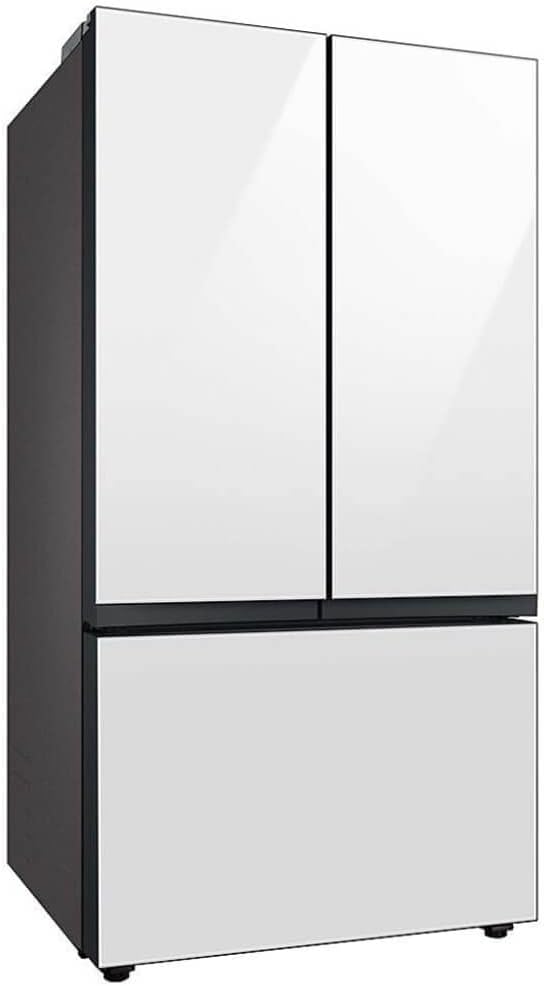 SAMSUNG RF30BB620012 30 Cu. Ft. Bespoke White Glass 3-Door French Door Refrigerator