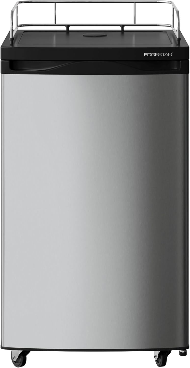 EdgeStar BR2001SS Ultra Low Temp Stainless Steel Refrigerator for Kegerator Conversion