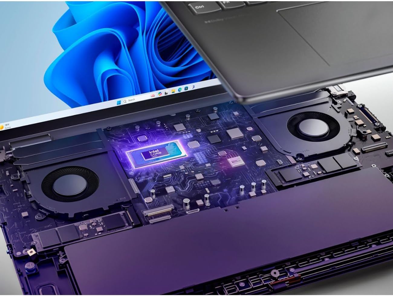 Lenovo Yoga 7i 2-in-1 Laptop, 16" 2K Touchscreen Display, Core Ultra 7 155U (Up to 4.80 GHz), 16GB DDR5, 256GB NVMe SSD, FP Reader, TB 4, Backlit KB, Wi-Fi 6E, Webcam, Keypad, SPS HDMI, Win 11 Pro