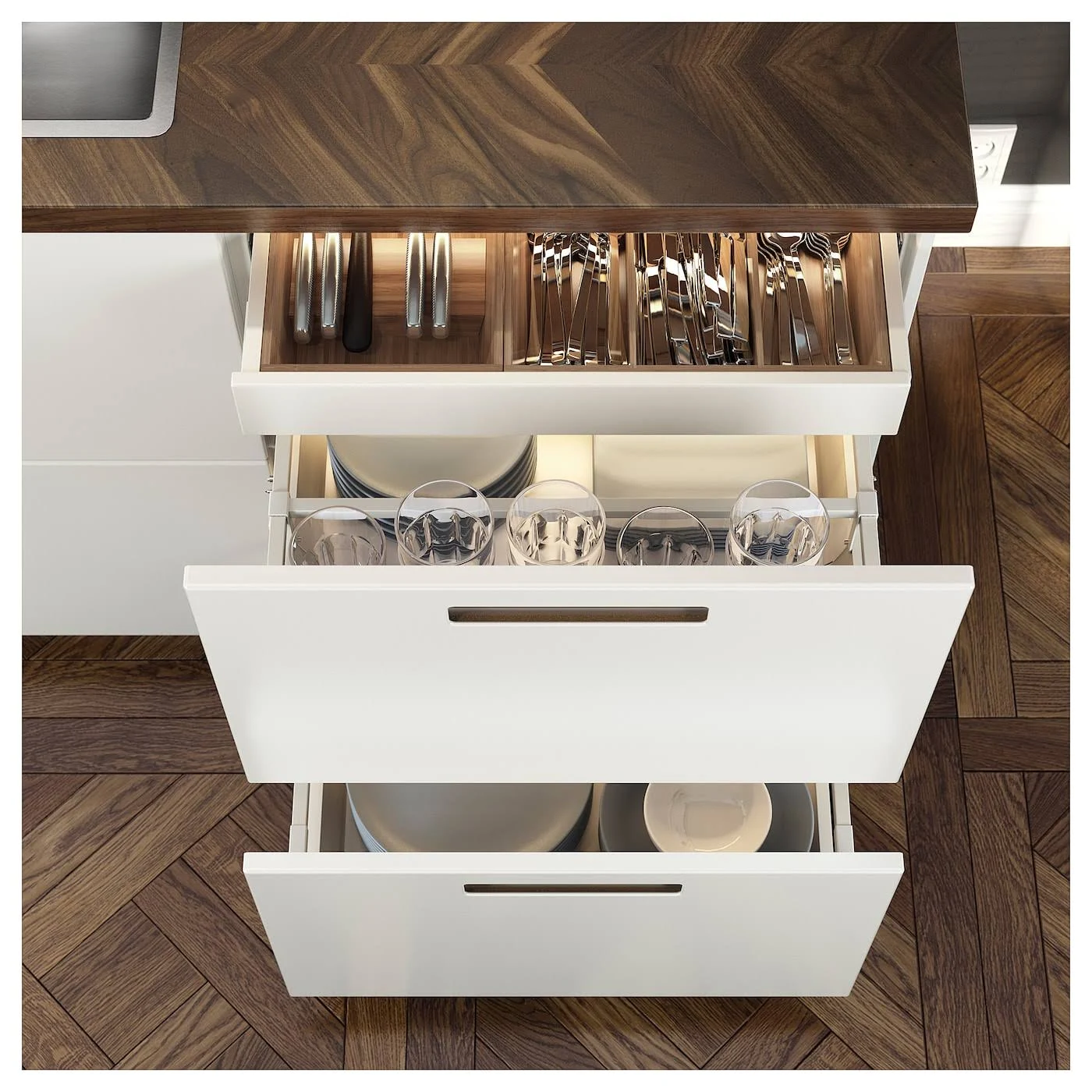 IKEA - BARKABODA Countertop, Walnut/veneer, 74x1 1/2 10331472