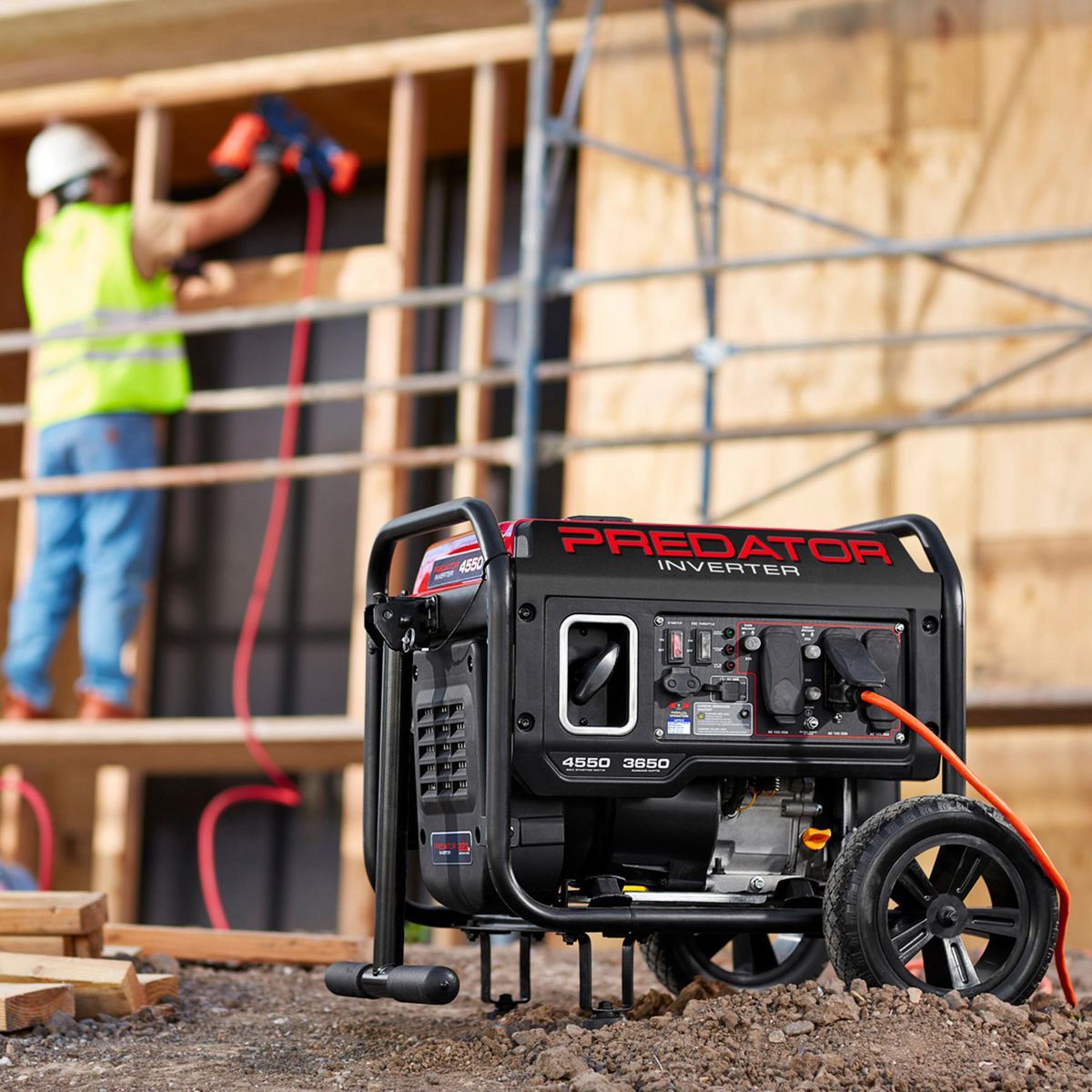 PREDATOR 4550 Watt Open-Frame Inverter Generator with CO SECURE Technology, EPA
