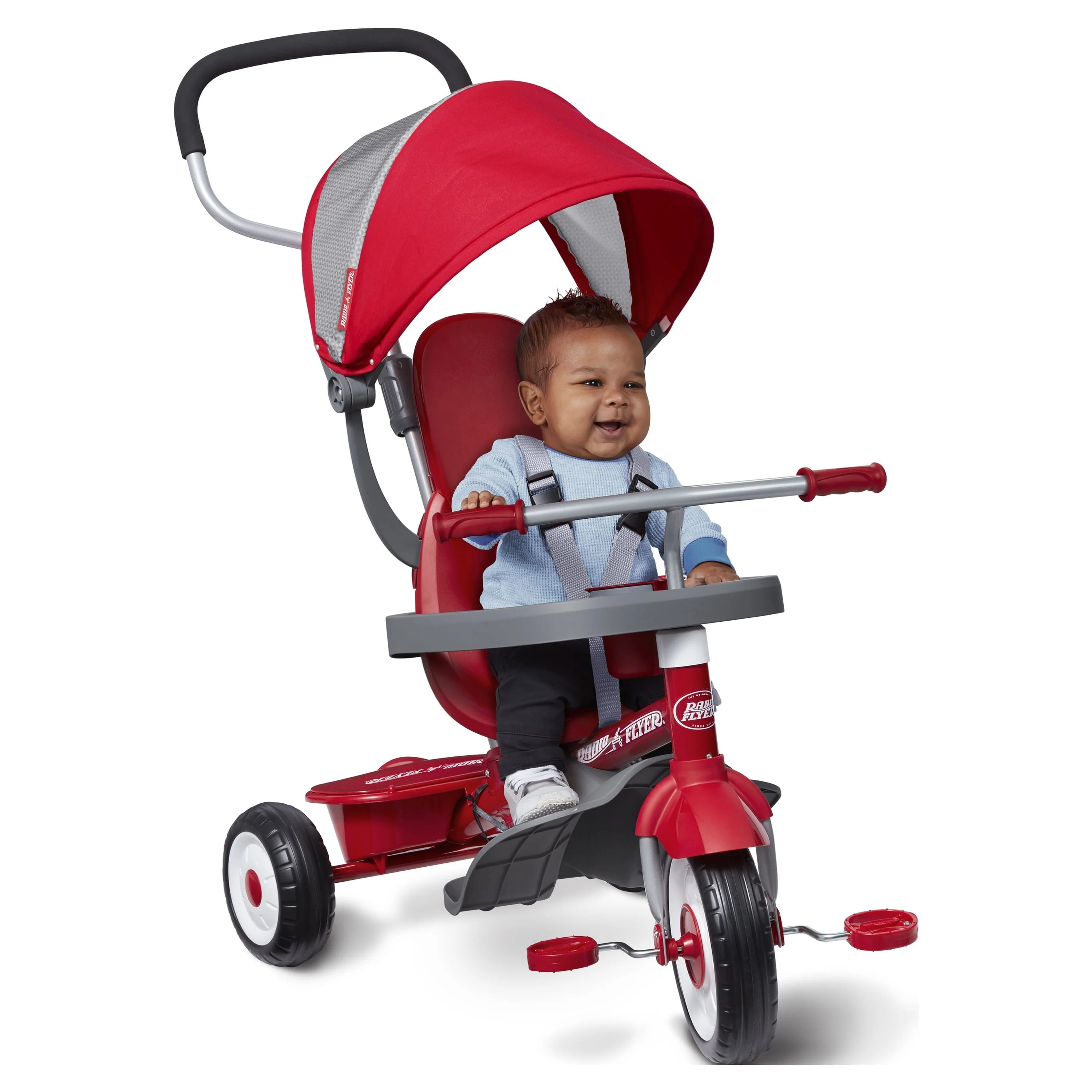 Radio Flyer, 4-in-1 Stroll 'n Trike, Grows with Child, Red