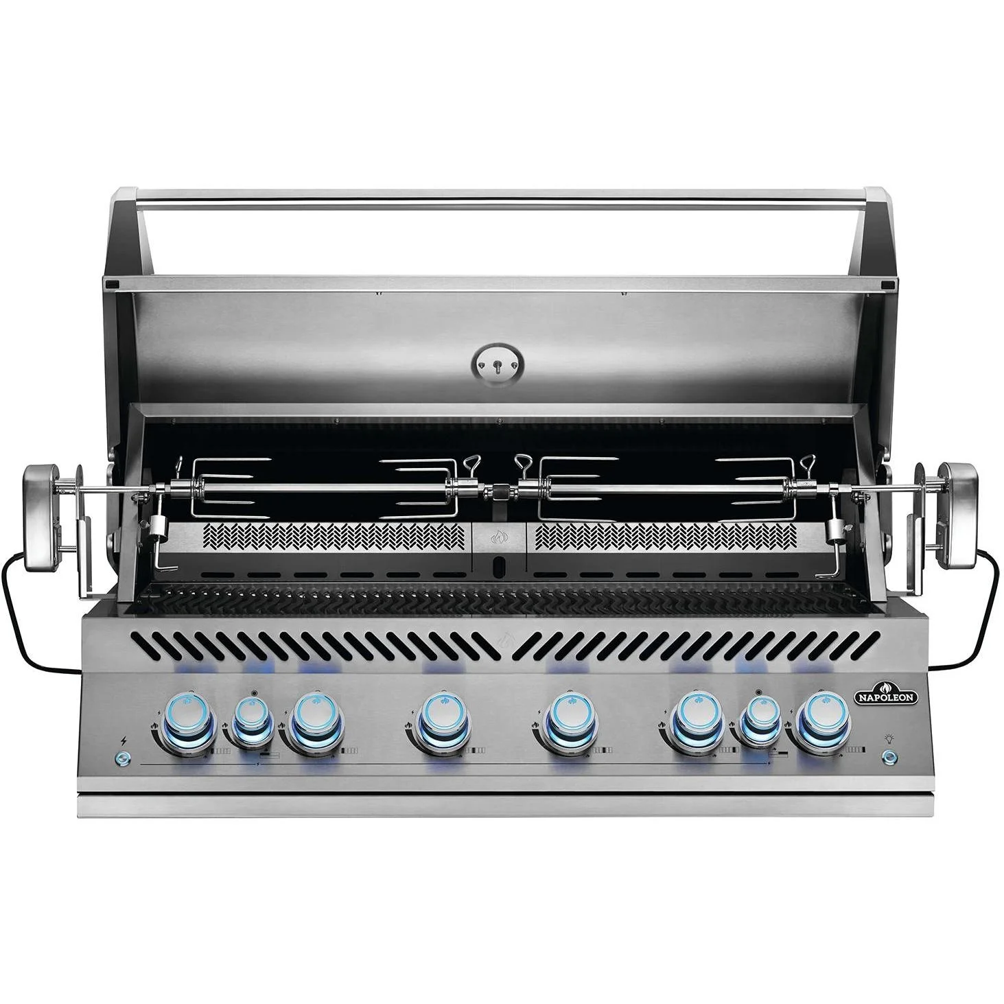 Napoleon Built-In 700 Series 44-Inch Propane Gas Grill w/ Infrared Rear Burner & Rotisserie Kit - BIG44RBPSS