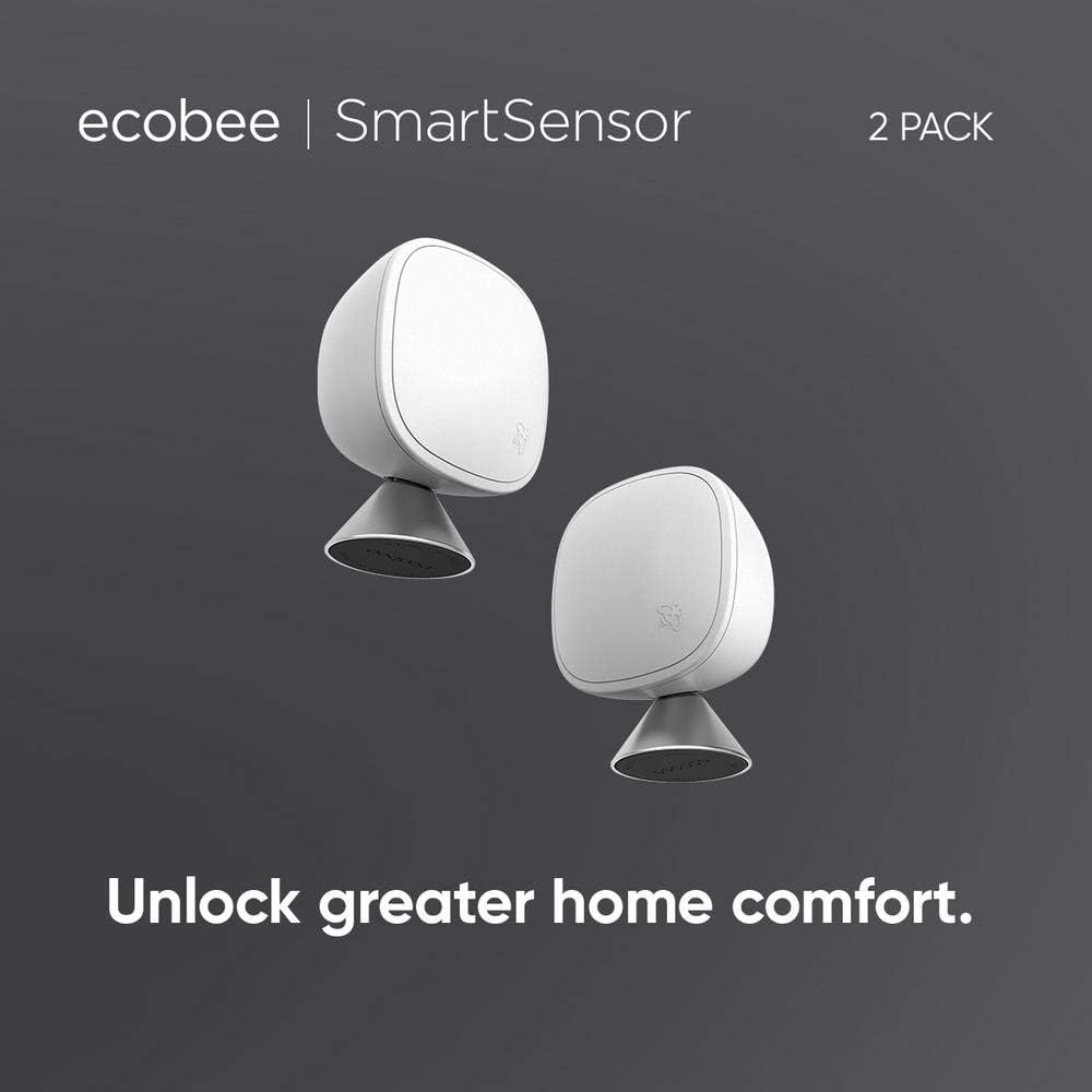 ecobee EB-RSHM2PK-01 Automatic Built-in Occupancy Sensor Smart Comfort SmartSensor (2-Pack) (Non-Retail Packaging)
