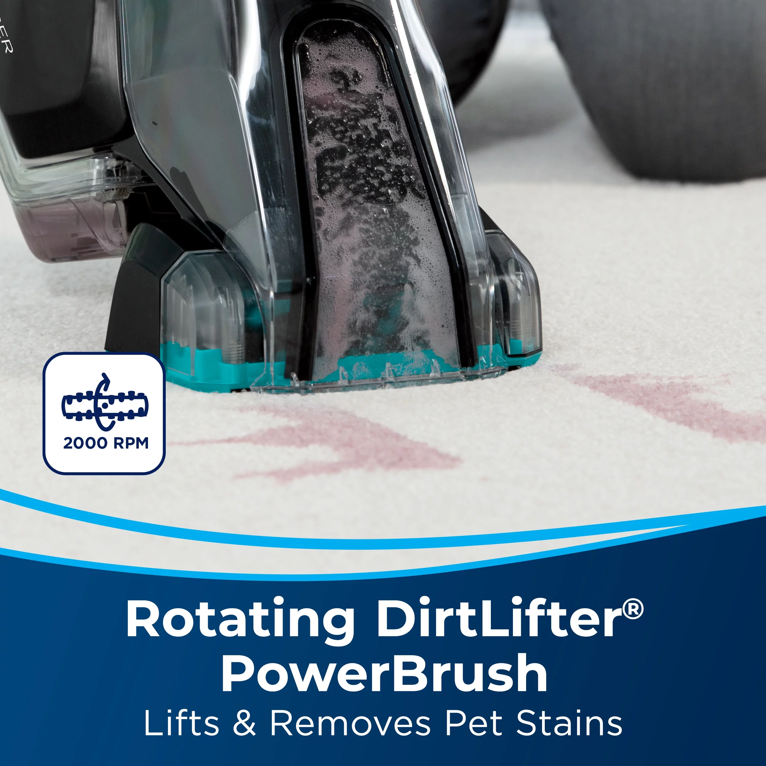 Bissell Pet Stain Eraser PowerBrush Portable Carpet Cleaner - 2842