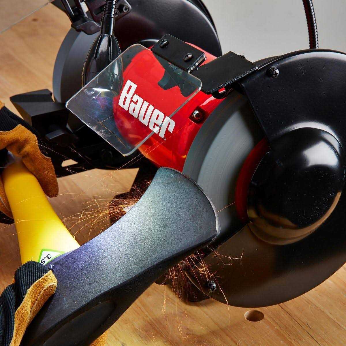 Bauer 8 in. Bench Grinder with LED Light - Shop Hardware Tools Online Store