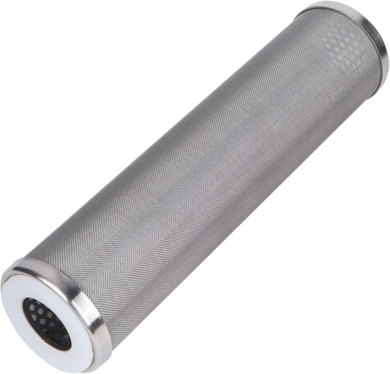 Amwater NSF/ANSI 42 Certification Stainless Steel 10"Filter Housing,1/2NPT Water Filter Housing/Filter Cartridge10”Length,2.5"OD(25 Micron)