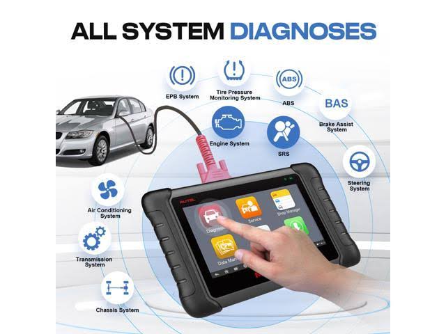 Autel MaxiDAS Ds808 Automotive OBD2 Scanner Diagnostic Tool Key Coding u0026 Multi-Language System
