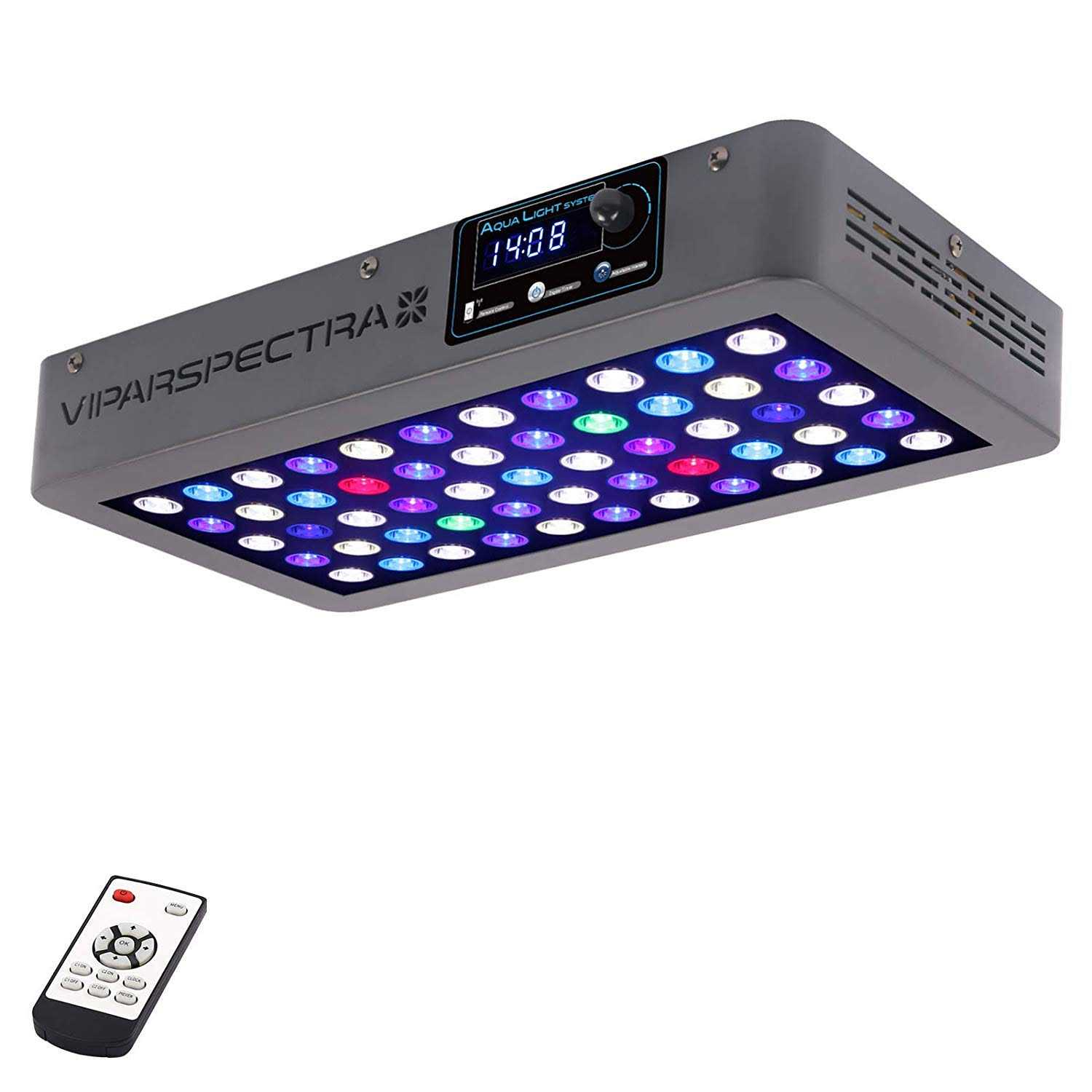 Viparspectra Timer Control 165w LED Aquarium Light Dimmable Full Spectrum for Coral Reef Grow Fish Tank - Pet Supplies online store