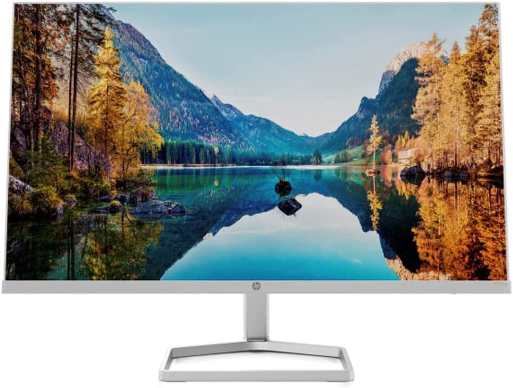 HP 2D9K1AA#ABA M24fw 24 inch FHD PC Monitor with AMD FreeSync White Bundle with Deco Gear HDMI Cable 2 Pack + Gamer Surface Mousepad + Screen Cloth